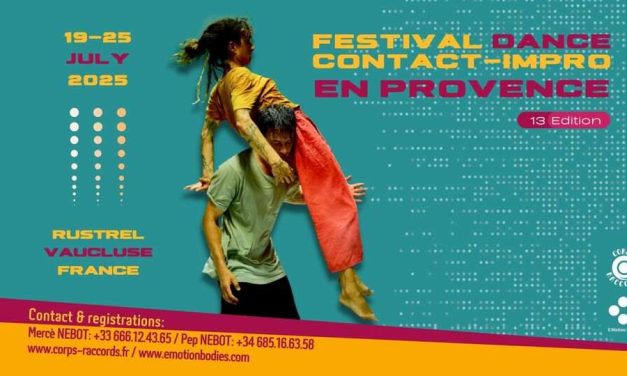 International Contact Improvisation Festival En Provence Summer – 19-25 July 2025 – Rustrel – 13th Edition