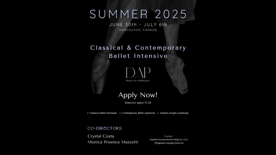 Introducing DAP (Dance as a Profession) Summer Dance Intensive 2025