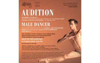 Kecskemet City Balett Is Looking For Male Dancers